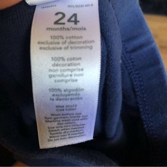 CARTER’S blue foxes print pants pjs size 24 months - Picture 4 of 5